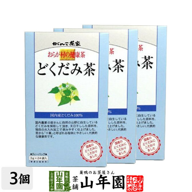 おらが村の健康茶 どくだみ茶 3g×24パック×3箱セット 送料無料 おらがむらの健康茶 美味しいどくだみ茶 どくだみ茶 父の日 お中元 プチギフト お茶 2024 ギフト プレゼント 内祝い 還暦祝い 男性 女性 父 母 贈り物 お土産 おみやげ お祝い 誕生日 祖父 祖母