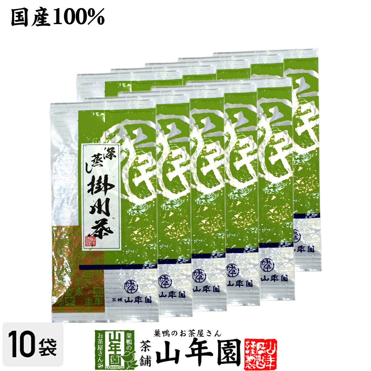 【掛川茶】掛川深蒸し茶100g×10袋セット 送料無料 深蒸