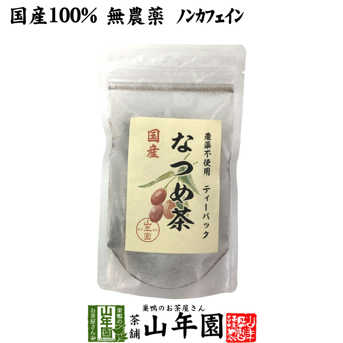 【国産】なつめ茶 ティーバッグ 24g（2g×12P）送料無料 無農薬 ノンカフェイン 漢方 薬膳 果物 ギフト プレゼント バレンタイン プチギフト お茶 内祝い 2022 早割