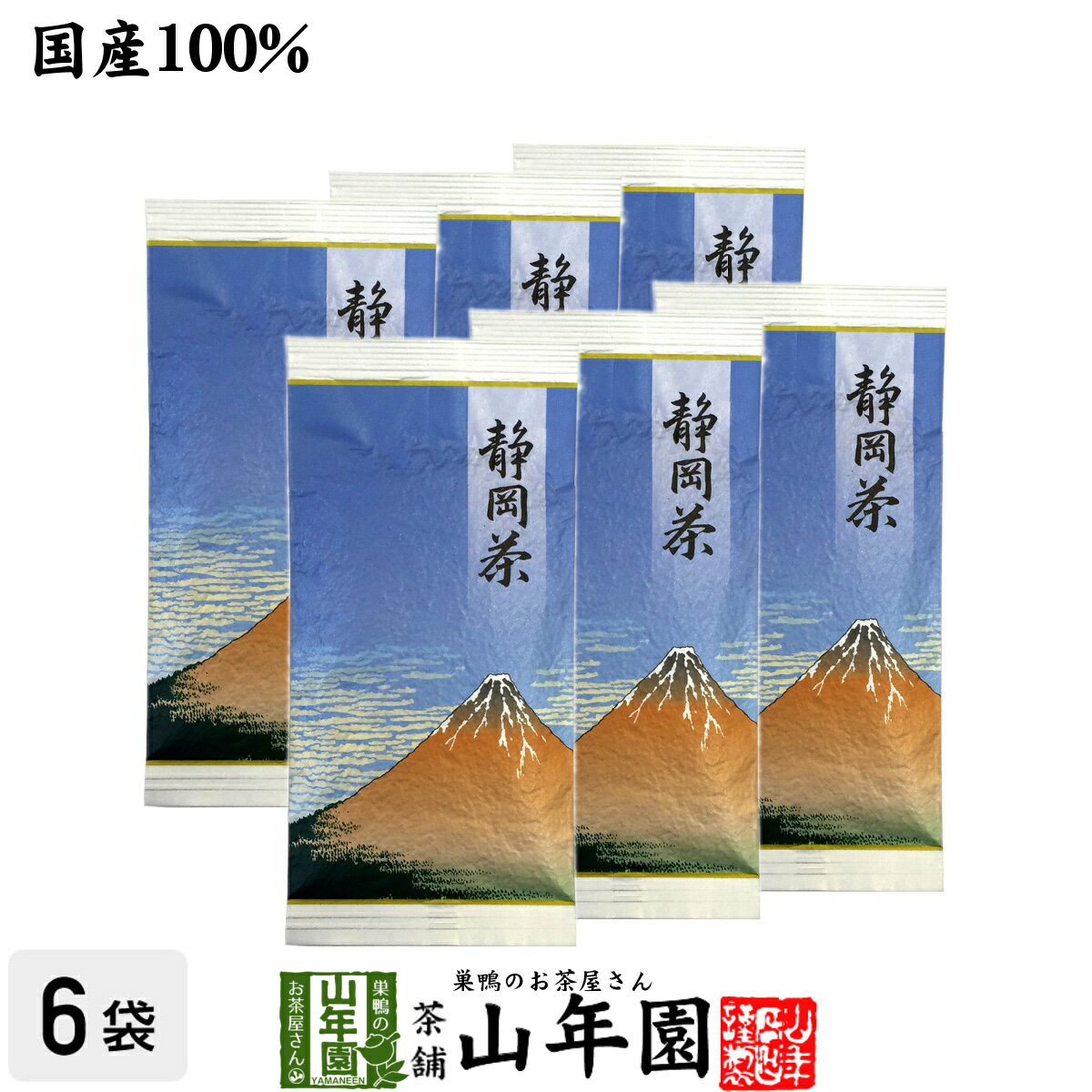 日本茶 お茶 茶葉 静岡茶 青 100g×6袋セット送料無料 掛川茶 国産 緑茶 ギフト 父の日 お中元 プチギフ..