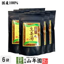 黒糖生姜湯 300g×6袋セット 送料無料 しょうがパウダー 国産 しょうが湯 黒糖入り生姜湯 粉末 健康 ダイエット 黒糖しょうが 母の日 父の日 プチギフト お茶 2024 ギフト プレゼント 内祝い 生姜パウダー