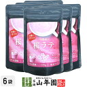 桜ラテ 100g×6袋セット 送料無料 高級 桜カプチーノ 桜ラテスムージー 桜オーレ 桜オレ 桜ケーキ 桜 粉末 美味しい お菓子 桜スイーツ セット 甘い ...