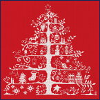 【DMC】クロスステッチ 刺繍キット JPBK557R クリスマスツリー （レッド） 【あす楽】【メール便可】