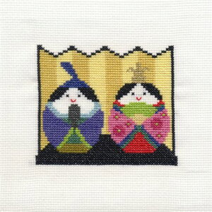 【Brodees】 刺繍キット K246　Seasonal Cross-stitch kit　ひなまつり