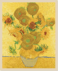 【DMC】 クロスステッチ 刺繍キット BL1063/71 Sunflowers by Vincent van Gogh ヴィンセント・ヴァン・ゴッホ　「ひまわり」1888年 【あす楽】【送料無料】【HLS_DU】