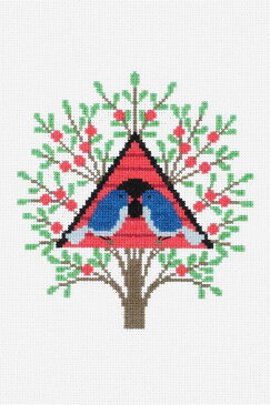 ★新発売★【DMC】 クロスステッチ 刺繍キット BK1781 Bird House バードハウス 【あす楽】【メール便】