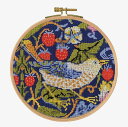 【DMC】 クロスステッチ 刺繍キット BL1174/77 William Morris - Strawberry Thief 『いちご泥棒』 フープキット【あす楽】