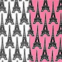 ※在庫限り【USAコットン Timeless Treasures】 エッフェル塔 La tour Eiffel C8911 【切り売り】