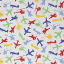 ※在庫限り【USAコットン Exclusively Quilters】 Junior Pilots 60427-10 【切り売り】