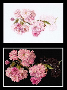 【テア・グーベルヌール】 刺繍キット 512-A7 Prunus 八重桜