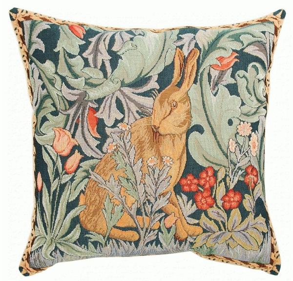  William Morris 8770D Rabbit （右向き）　クッションカバー （36cm角） 