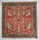 【ART de LYS】 William Morris ウィリアムモリス 8689R ARBRES ET OISEAUX FOND ROUGE ゴブラン織りパネル生地 （約50×50cm） 【あす楽】【HLS_DU】