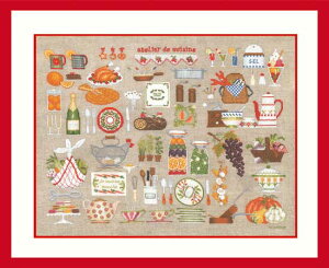 ★数量限定セール★ 【ル ボヌール デ ダム】 刺繍キット 2684 Atelier cuisine クッキングワークショップ 【送料無料】【あす楽】【HLS_DU】