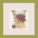★数量限定セール★【ボヌール デ ダム】 刺繍キット 2012L-V Fleurs アルファベットサンプラー V