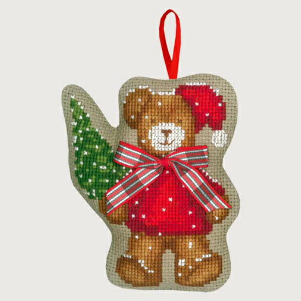 ★数量限定セール★【ル ボヌール デ ダム】 刺繍キット 2735 Ours Noeud Papillon 蝶ネクタイのクマさん 【あす楽】【HLS_DU】