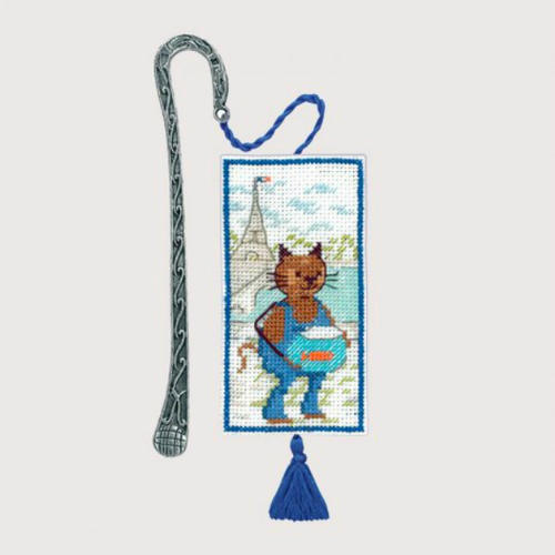 ★新発売★【ル・ボヌール・デ・ダム】 クロスステッチ 刺繍キット 4619 Bookmark The Fish Bowl ブック..