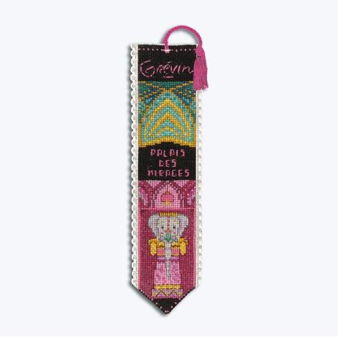 ★新発売★クロスステッチ刺繍キット 4594 Bookmark Palace Of Mirages - Grévin Museum ミラージュ宮殿 - グレヴァン美術館 ブックマーク・しおり (Le Bonheur des Dames / France)