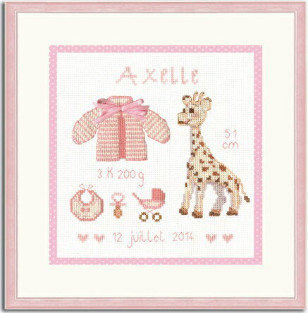 ★数量限定セール★ 刺繍キット 2628 Naissance Axelle 女の子誕生 