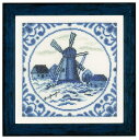 【Lanarte ラナーテ】 クロスステッチ 刺繍キット 0158328 Delft Windmill デルフト風車（18CT アイーダ布） 【あす楽】【HLS_DU】