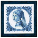 ★新発売★【Lanarte ラナーテ】 クロスステッチ 刺繍キット 0158329 Girl with a Pearl フェルメール 真珠の耳飾りの少女（18CT アイーダ布） 【あす楽】【HLS_DU】