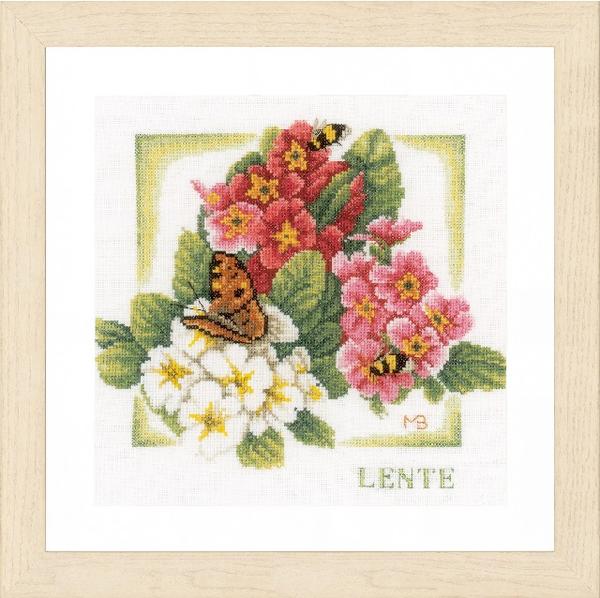  クロスステッチ 刺繍キット 0162302　LENTE 春（27CT エタミン布） 