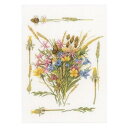 ※在庫限り【Lanarte ラナーテ】クロスステッチ刺繍キット 0148166 Field Bouquet / Marjolein Bastin（14CT アイーダ布） 【あす楽】