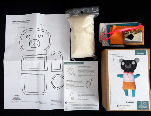 【La Sardine】 フランス製 Doudou（ドゥードゥー）ぬいぐるみ手作りキット Augus ...