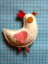 【La Sardine】 フランス製 Little doudou (ドゥードゥー)ぬいぐるみ手作りキット Cot-cot la poule にわとり 【あす楽】...