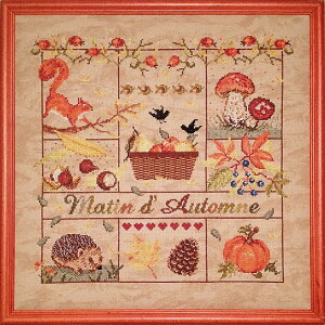 【Madame la Fee】 マダムラフェ クロスステッチ 刺繍キット 68 Matin d'Automne 秋の朝 【送料無料】【あす楽】【HLS_DU】