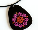 【Red Gate Stitchery】 アクリルペンダントキット AP4 ティアドロップ・フォークアートフラワー 【あす楽】【HLS_DU】