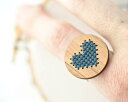 【Red Gate Stitchery】 バンブー リング(指輪)キット BR2 ブルーハート 【あす楽】【HLS_DU】