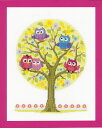 【ベルバコ】 クロスステッチ 刺繍キット 0146618 Little Owls Tree フクロウの木【あす楽】【HLS_DU】 その1
