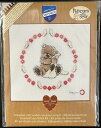 ★数量限定セール★【Vervaco ベルバコ】 クロスステッチ 刺繍キット Popcorn the Bear “Ringed in Flowers” VB34【...