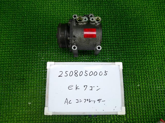 【中古】中古部品 eKワゴン H81W A/Cコンプレッサー 【3330991000-250805000560700】