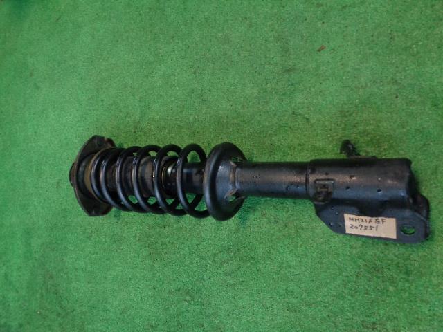 【中古】中古部品 ワゴンR MH21S 左フロントストラット 【3340030100-207551000050210】