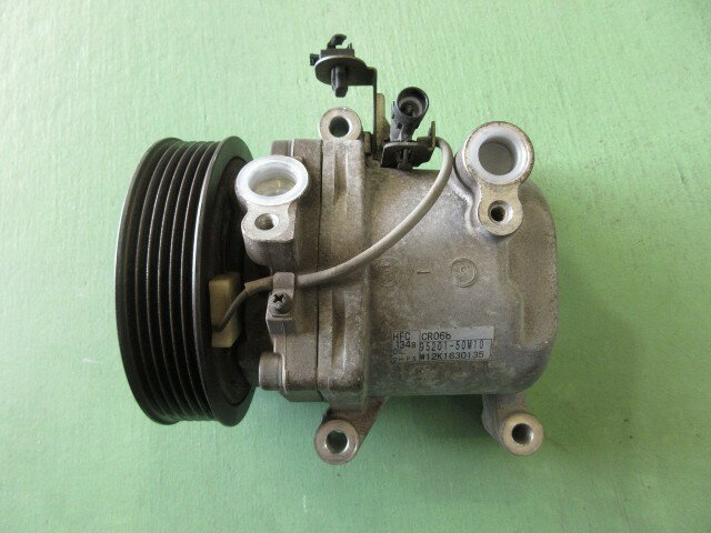 【中古】中古部品 ワゴンR MH34S A/Cコンプレッサー 【3310590000-202509038460700】