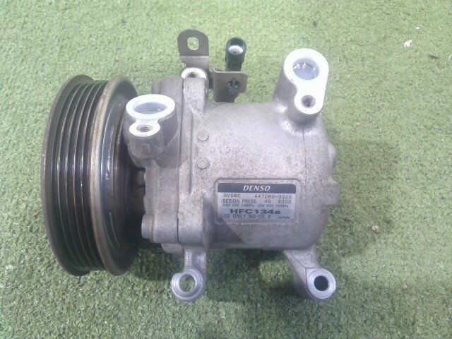 【中古】中古部品 モコ MG33S A/Cコンプレッサー 【3310090100-202511026260700】