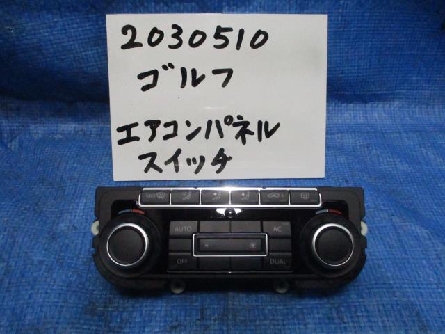 【中古】中古部品 VW ゴルフ 1KCAV A/Cスイッチパネル 【3310220100-001649584860900】