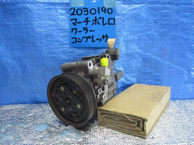 【中古】中古部品 マーチ K11 A/Cコンプレッサー 【3310220100-001598935060700】