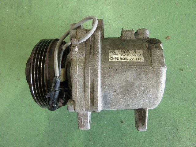 【中古】中古部品 ワゴンR MH21S A/Cコンプレッサー 【3310590000-202604101160700】