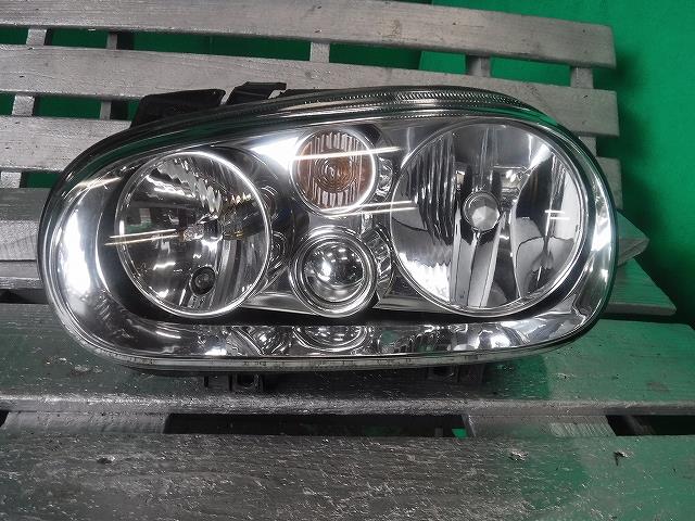 【中古】中古部品 VW ゴルフ 1JAPK 左ヘッドランプ 【3340140100-001626963110900】