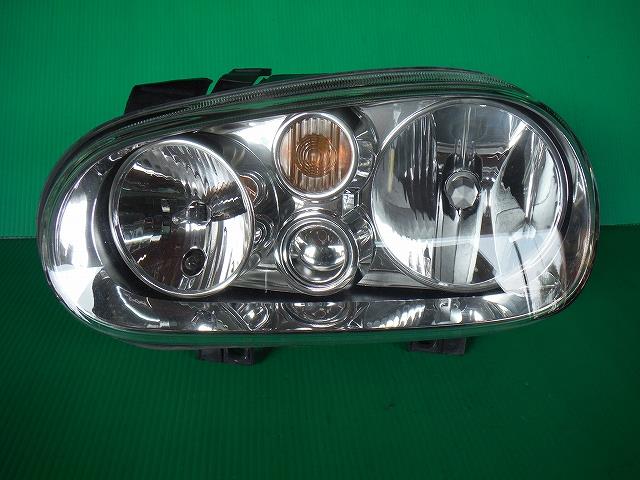 【中古】中古部品 VW ゴルフ 1JBFQ 左ヘッドランプ 【3340140100-001248674410900】