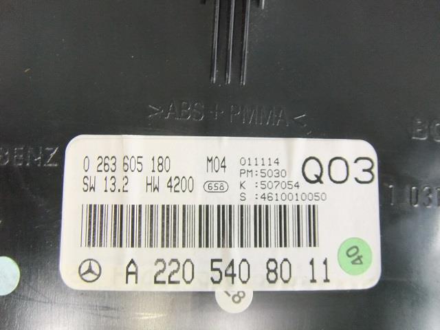 【中古】中古部品 ベンツ Sクラス 220175 スピードメーター 【3330530100-000011271361400】