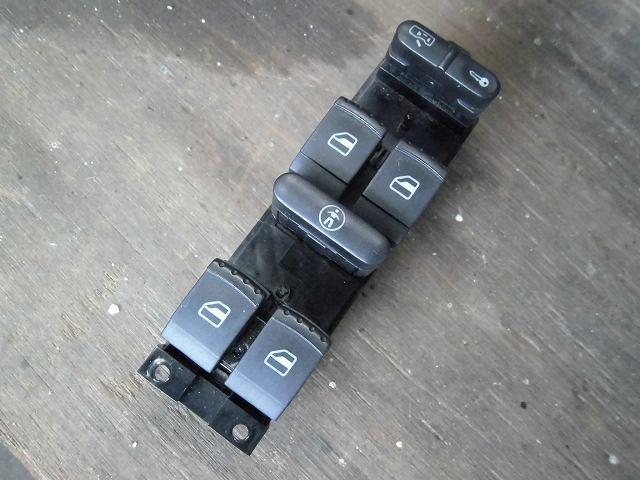 【中古】中古部品 VW ゴルフ 1JAPK パワーウインドウスイッチ 【3340180100-001027466861900】