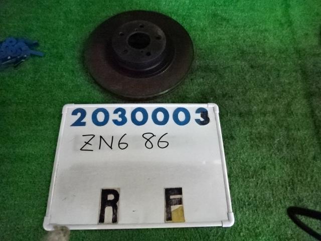 【中古】中古部品 86 ZN6 右フロントディスクローター(大型車用) 【3330980100-001596660944750】