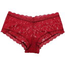 hanky panky　ボーイショーツ　レッド XS　/ハンキーパンキー ヒップハンガー レディース セクシー 下着 ショーツ レース 単品 総レース ローライズ ショーツ なめらか 柔らか ストレッチ ひびきにくい ランジェリー