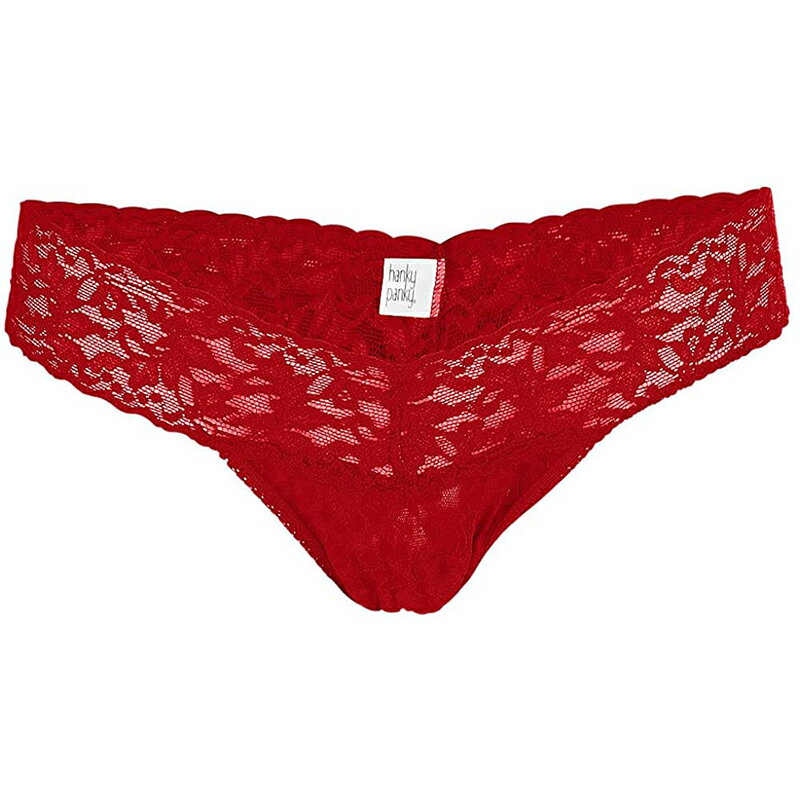 ハンキーパンキー　ランジェリー hanky panky　タンガ　レッド ONE　/ハンキーパンキー Tバック レディース セクシー 下着 ショーツ レース 単品 総レース ローライズ ショーツ なめらか 柔らか ストレッチ ひびきにくい ランジェリー