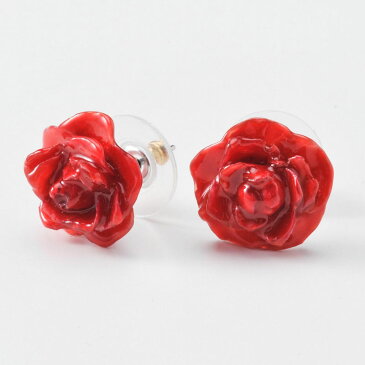 【決算特価】 【1000円均一】 在庫限りrose blooming pierced earrings ピアス 花 バラ