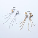 【39ショップ】【送料無料】星の王子さま ＜le petit prince＞ アクセサリー 3chains pierced earrings ピアス