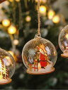 ★新生活応援売り尽くしSALE開催中!★ Xmas Christmas LED付 サンタガラス飾り LEDガラスボール クリスマス装飾 飾り ボール おしゃれ ...